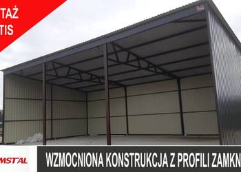 HALA MAGAZYNOWA OTWARTA - WIATA NA MASZYNY -Garaż Blaszany  – ROMSTAL*
