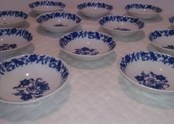 Miseczka, salaterka, 0,25L, 13,5cm, niebieskie kwiaty (Szkło