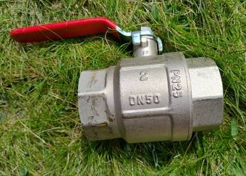 Zawór kulowy 2 cale (DN50) Armatura KFA – solidny, stan bardzo dobry