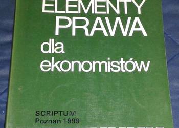 Elementy prawa dla ekonomistów - Wojciech Siuda
