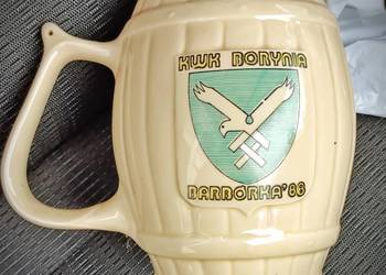 ceramiczny kufel pamiątkowy z okazji Barbórki w 1988 roku w Kopalni Węgla K