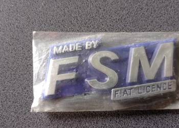 Emblemat logo FSM Fiat Licence