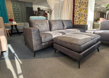 *Loftowe klimaty sofa/narożnik GABANAz pufą doczepianą"od ręki"