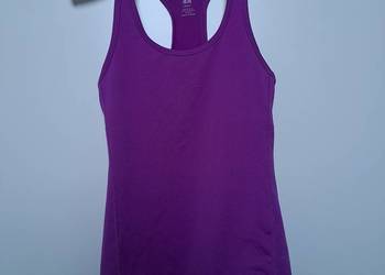 H&M Sportowy top sportowa bokserka fioletowa