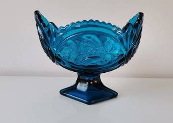 Stara niebieska żardiniera Róża huta Hortensja /Ząbkowice