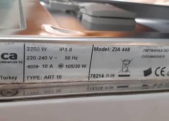 11 zmywarka Amica ZIA448 uszkodzona mechanicznie