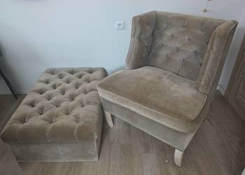 Zestaw Fotel+Pufa