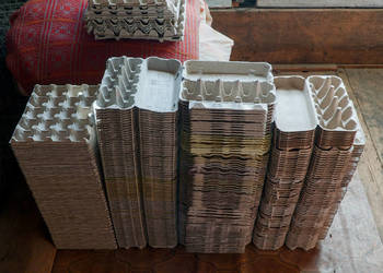 WKŁADY wytłoczki wytłaczanki pudełka palety na JAJA jajka - 297 sztuk