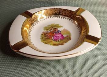Popielnica ręcznie malowana - Porcelana Francuska - LIMOGES - super stan