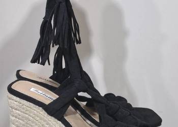 Bellamica 40 sandały platformy koturny espadryle