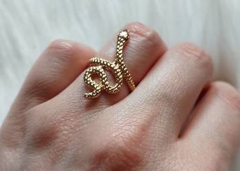 Pierścionek z wężem / alternative goth witch