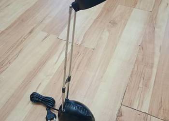 lampka lampa biurkowa nocna czarna 50cm halogen nowy 18W nowe podkladki fil