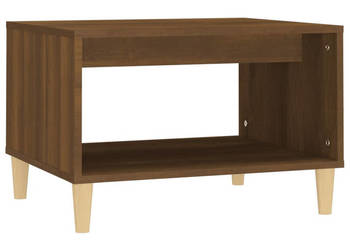 Stolik kawowy brązowy dąb 60x50x40cm materiał drewnopochodny WM-817521