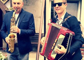 Wokalista i akordeonista z saksofonistą na każdą imprezę
