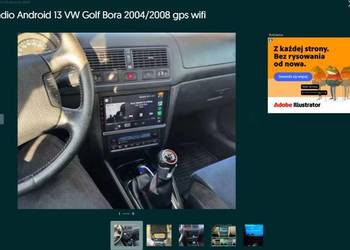 Radio Android 13 VW Golf Bora 2004/2008 gps wifi