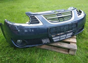 Saab 9-5 LIFT FL zderzak przedni przód kompletny spryskiwacze Xenon 290