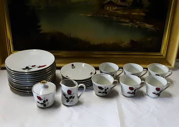Zestaw porcelany Mitterteich Bavaria — elegancki serwis stołowy z klasyczny