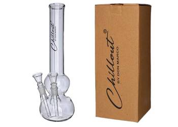 Bongo Szklane Chillout 40 cm Fajka Wodna z Dwoma Cybuchami Don Marco