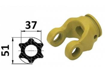 Widłak profilowy na rurę o profilu gwiazda 51mm 04224
