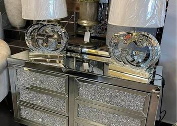 Lustrzana komoda z kryształkami Milion Diamonds Premium Glamour 125x73x40