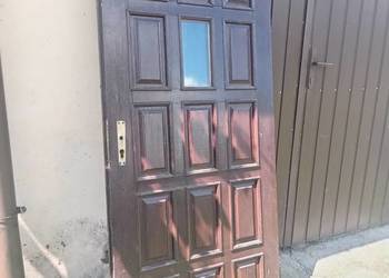 Drzwi wejściowe zewnętrzne lewe DREWNO! 80cm