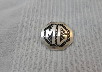 MR ZR EMBLEMAT ZNACZEK LOGO 59 mm NOWY CHROM CZARNY RARYTAS
