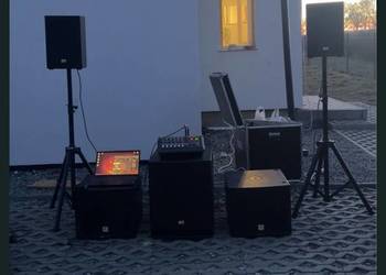 Nagłośnienie the box pro 2 suby 1 centralny 2 kolumny mikser konsola