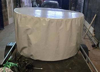 Plandeka osłonowa do balii mobilnej + plandeka na komin