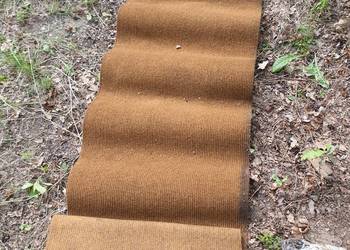 Dywanik tkanina wykładzina techniczna długa stara, ryflowana filcowa