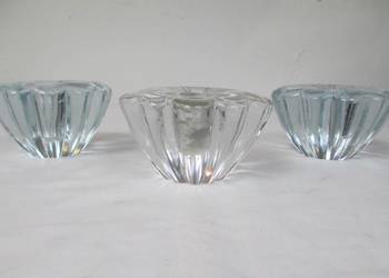 Komplet świeczników Costa Boda ,lata 80