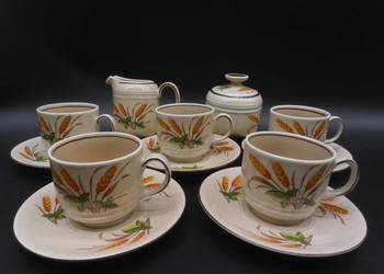 Serwis kawowy/herbaciany Mitterteich Wzór "Weizenmuster" Kłosy Zboża