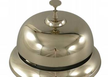 Chromowy dzwonek recepcyjny hotelowy restauracja kawiarnia DUŻY Chromowy dzwonek recepcyjny hotelowy restauracja kawiarnia DUŻY