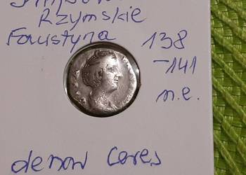 moneta srebrna Imperium Rzymskie  denar z 138 n.e.