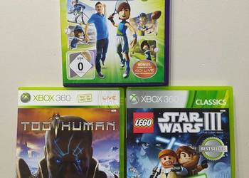 gry XBox 360 Too Human Star Wars III Kinect Sports