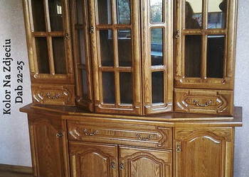 Witryna Dąb Miodowy Nowa śliczna do Salonu Bekas Meble