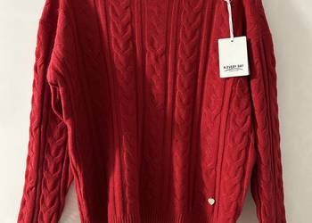 Śliczny czerwony sweter XXL