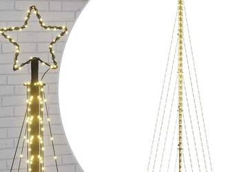 vidaXL Choinka LED 495 LEDs Ciepła biel 300,5 cm(SKU:4016436)