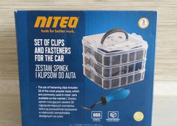 NAJTANIEJ Zestaw Spinek i Klipsów Do Auta 655X el.+ Narzędzia + Dodatki Wys