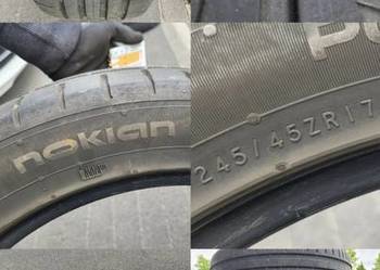 Opony NOKIAN 245/45/17 lato cena za 4 sztukii 300zl