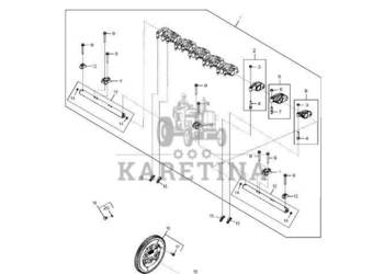 John Deere 9470RX - Ramię wahacza RE550228 (Silnik)