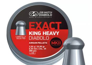 Śrut diabolo JSB Exact King Heavy MKII 6,35mm 300ks