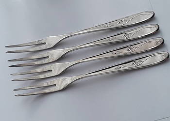 Posrebrzany widelec serwingowy do wędlin / mięs, ANGIELSKI, Hefra Posrebrzany widelec serwingowy do wędlin / mięs, ANGIELSKI, Hefra