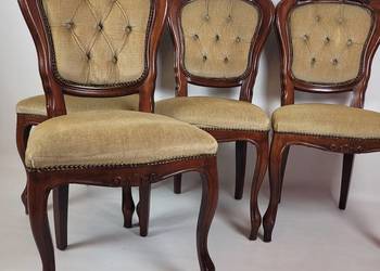 Komplet krzeseł barokowych 4 sztuki