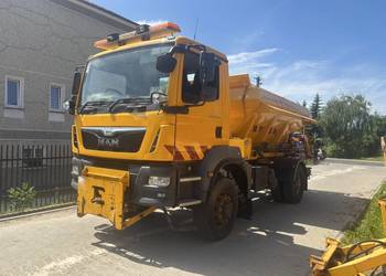 MAN TGM 18.290 Piaskarka solarka econ pług schmidt 4x4 wywrotka
