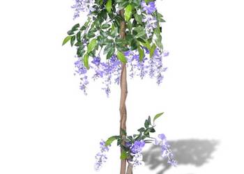 Sztuczna wisteria 120 cm z doniczką(SKU:241364)