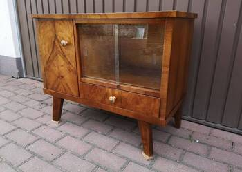 Komoda Szafka Stolik ART-DECO PRL Orzech Stary Antyk Po Renowacji.