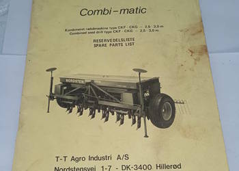 Katalog części siewnia Nordsten Combi-Matic