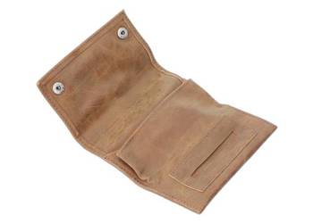 Etui na Tytoń w Jednolitym Kolorze bez Wzorów Portfel Brązowe