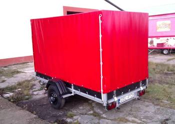 przyczepa lekka z plandeką PJ 75 Cargocar czerwona