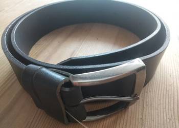 Pasek męski długość 94 cm szerokość 3.8 skóra czarny